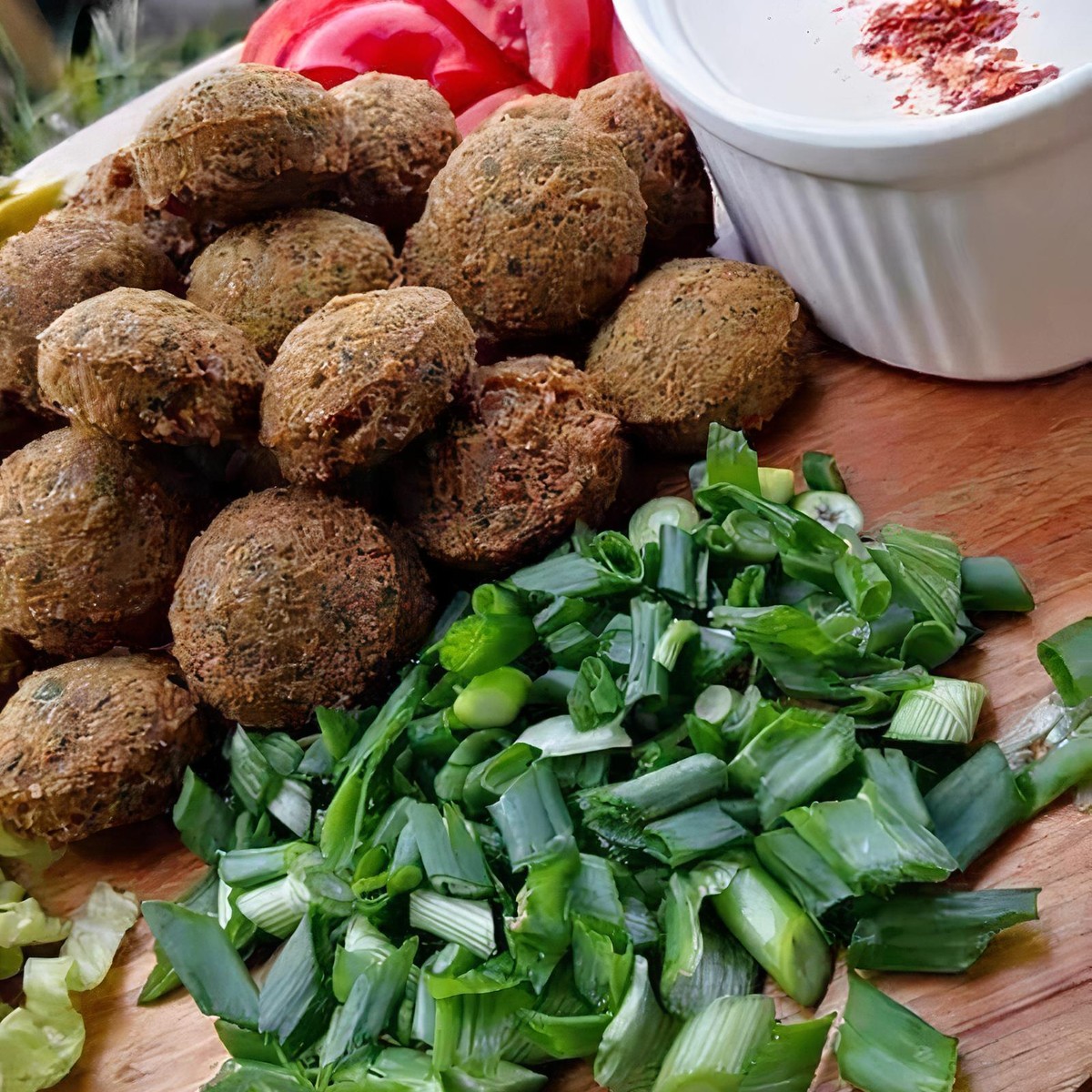 Homemade falafel