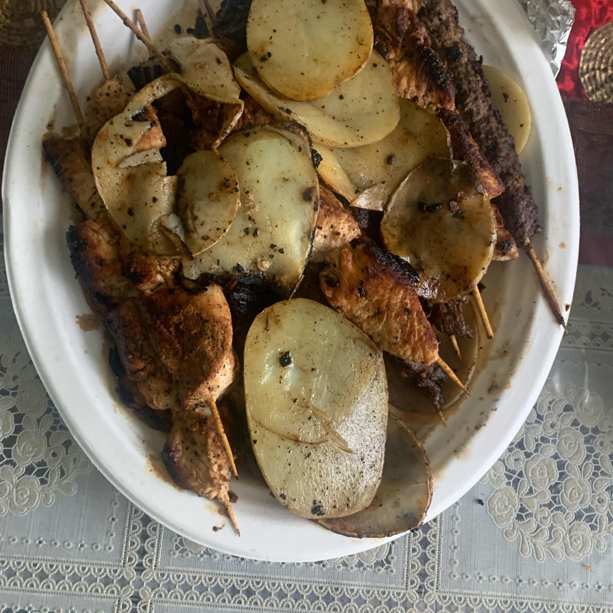 Family Lebanese mixed grill platter
